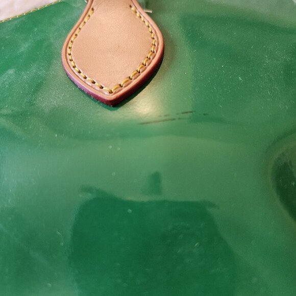Dooney & Bourke Grass Green Patent Leather Satchel PV68C GG + Wristlet NWT - Picture 3 of 16